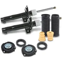 BESTPRICE 2x Stoßdämpfer +Domlager +Staubschutzsatz vorne [Hersteller-Nr. 40669390] für Skoda, Seat, VW