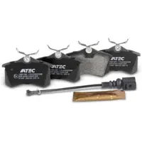 BESTPRICE Satz Bremsbeläge Hinterachse+WARNKONTAKT [Hersteller-Nr. 31470062] für VW, Seat