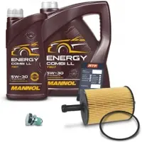 BESTPRICE Ölfilter + 8l 5W-30 Motoröl [Hersteller-Nr. 41242816] für Skoda, Seat, Audi, Ford, VW