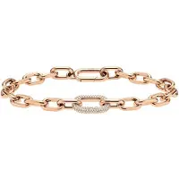 Daniel Wellington Luxuriö ses Bronze-Armband mit Kristallen Crystal Link DW00400572 - Lä nge: 16,5 cm