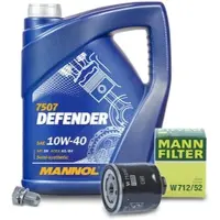 BESTPRICE Ölfilter + 5l 10W-40 Motoröl [Hersteller-Nr. 40359770] für Skoda, VW, Audi, Seat