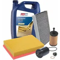 BESTPRICE Inspektionspaket Filtersatz SET B + 5l ÖL [Hersteller-Nr. 40207523] für Peugeot