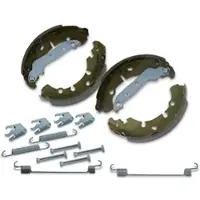 BESTPRICE Bremsbackensatz Trommelbremse + Zubehör [Hersteller-Nr. 41242382] für Mazda, Ford