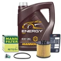 BESTPRICE Ölfilter + 5l 5W-30 Motoröl [Hersteller-Nr. 40637577] für Skoda, VW, Seat, Audi