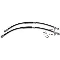 BESTPRICE 2x Bremsschlauch + Haltefedern vorne [Hersteller-Nr. 40825512] für Skoda, VW, Audi, Seat