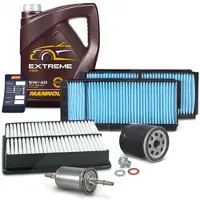 BESTPRICE Inspektionspaket Set B + 5l 5W-40 Motoröl [Hersteller-Nr. 41476995] für Mazda