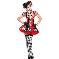 Leg avenue Harlekina Clown - Karneval und Faschingskostüm