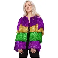 Smiffys Lametta Festivaljacke Mardi Gras