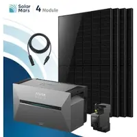 SolarMars Anker SOLIX Solarbank 3 E2700 Pro Balkonkraftwerk Speicher mit 500Wp Solarmodul und MC4 Solarkabel Set - 2000Wp ‚Äì 4 Module üî• / Ohne Erweiterungsakku / Ohne HAL
