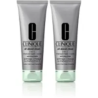 Clinique All About Clean 2-in-1 Charcoal Mask + Scrub Anti-Pollution x2 2x100 ml Gesichtsmaske