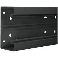 Hager BR6517019011 Brüstungskanal-Unterteil PVC frontrastend BR 68x170mm OT 80mm in graphitschwarz - 2 Meter
