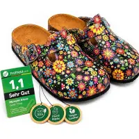 Goby Clogs Schuhe für Damen – Handgefertigte - Mädchen- und Damenschuhe für den Alltag - Farbiger Druck - Bequem & Langlebig - EVA-Sohle – Grundschul-Zeichnungen