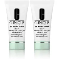 Clinique All About Clean 2-in-1 Cleansing + Exfoliating Jelly Anti-Pollution x2 2x150 ml Reinigungsmittel