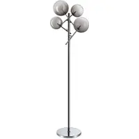 Ideal Lux Stehlampe Equinoxe, chrom / silber, für Wohn- / Esszimmer, Metall, Stehlampe
