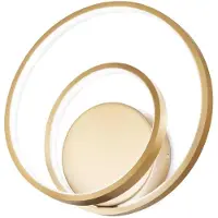 Ideal Lux Moderne Dali Oz Metall Messing Led Wandleuchte 28W 3000K Warmes Licht