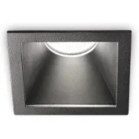 Ideal Lux 327761 GAME TRIM SQUARE Einbau-LED-Leuchte 85x85mm 11W 1100/660lm 3000K IP65 schwarz