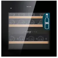 Cecotec Integrierter Weinkeller GrandSommelier Duo 36000 Touch Black Compressor