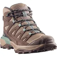 Salomon - Damen Wanderschuhe für GORE-TEX Tageswanderungen - X Ultra 360 Ltr Mid GTX W Dsrtan für Damen aus Leder - Größe 38 - Braun