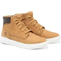 Timberland Jungen Schnürboots/ Stiefeletten SENECA BAY Hellbraun Leder-Textil-Mix Größe: 36