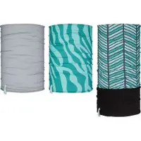 Avento Schal Colsjaal Set Junior 3 St Active Petrol/Hellblau Kinder