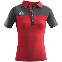 Acerbis Belatrix Damen Polo T-Shirt Farbe: Rot/Grau, Grösse: M
