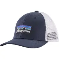 Patagonia Kappe Trucker Hat Kinder P6 Logo Navy Blue