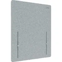 Leitz 61220085, Schreibtisch-Trennwand, Grau, 600 x 700 mm, Klemme, 3 cm, B - s2 d0