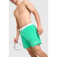 BOSS Badeshorts mit kontrastfarbenem Logo und Paspelierung Grösse XL