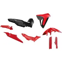 Race Tech Plastik Kit Transalp Revolution Grau/Schwarz