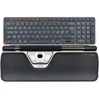 Contour Design Design RollerMouse Red Plus, Wireless, Optisch, RF Wireless + Bluetooth + USB Type-A, 2800 DPI, Schwarz, Silber