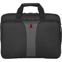 Wenger Laptop Tasche Legacy 16, Laptops bis 16", Laptopfach, Trolleybefestigung, B 400 x H 310 x L 180 mm, 15 l, Polyester/Nylon, schwarz/grau
