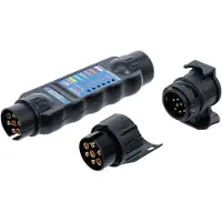 Bgs 2171 Anhänger- / Zugfahrzeug-Elektrik-Tester, 7- / 13-polig