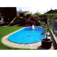 Trend-Pool Ovalpool TAHITI 120cm tief blaue Folie 0,8 mm Easy Change Handlauf : 623 cm x 360 cm