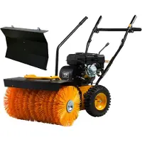 Texas Kehrmaschine Benzin mit Schneeschild Schneefräse Handy Sweep 650TG 212ccm