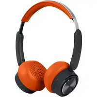 Muse , Kabelloser Audio-Kopfhörer Bluetooth 5.4 500mAh 65h mit Freisprechfunktion, Schwarz / Orange