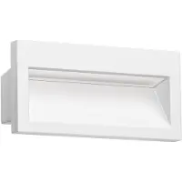 Ledscom.de LED Wandeinbauleuchte NOLA, Downlight für außen, IP54 matt, 140 x 70mm, warmweiß