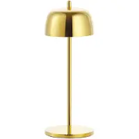 Zafferano LED-Tischleuchte CIRCE Glossy Gold wiederaufladbar und dimmbar