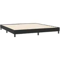 vidaXL Bettgestell ohne Matratze Schwarz 200x210 cm Samt