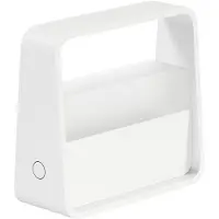 Beneito Faure LED Tischleuchte, Tragbar, 2W, 3000K, Mattweiß, 180° Dimmbar, 3.5h Akku, Elegantes Design, IP20 Schutz, Kompakte Taschengröße