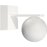 Beneito Faure Sphere Wall 9W LED-Außenwandleuchte 3000K Mattweiß - 360° kugelförmiger Strahler mit hohem Sehkomfort und CRI > 90 -