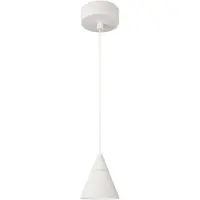 Beneito Faure Zoe Surface Pendelleuchte von , 7 W, 38°, 2700 K, Mattweiß - Konisches Design, LED, CRI 90, UGR < 19, für Innenbeleuchtung