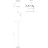 Beneito Faure Atmos Slim XL LED-Pendelleuchte 6W CCT 2700K-4000K Tuya Smart Silber, 45°-Optik, Einbau- oder Aufbaumontage - Beneito