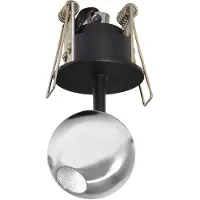 Beneito Faure Mini Bora LED-Einbauleuchte 4,5 W 38° 3000 K Silber - Verstellbar und blendfrei -
