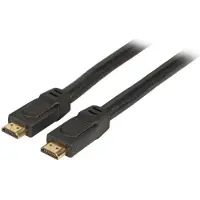 EFB Elektronik HighSpeed HDMI+ Kabel with Ethernet 4K60Hz A-A St-St, 7,5m, schwarz Unterstützt Ultra HD / 4K 60Hz V