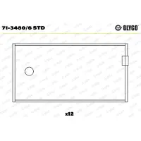 GLYCO 71-3480/6 STD Pleuellager für VOLVO F 7 F 80 N 7 A-Series