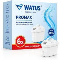 Watus 6er Wasserfilter, Ersatz für Brita Maxtra+ und Maxtra Pro All-in-1, passend für Brita Marella Wasserfilterkannen, Ersatzfilter für Brita Water Filter