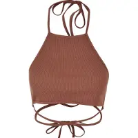 Urban Classics Yoga & Relax Shirt "Damen Ladies Rib Trapeze Cropped Top" 1