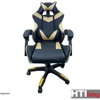 HTI Schreibtischstuhl Krit Schwarz-Gold