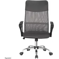 HTI Bürostuhl Chefsessel Landshut, 63 cm breit, 59 cm tief, 108-118 cm hoch, Sitzhöhe 45-55 cm