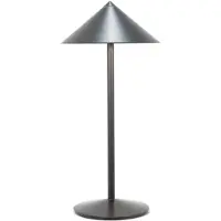 Zafferano Wiederaufladbare LED-Tischleuchte Pina L Schreibtisch - 6 W, IP65, Touch-Dimmer, Magnetkopf, modernes Design für drinnen und draußen - Titan